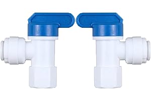GENERIC EZRODI 2 Pack RO Water Tank Valve Connector for Reverse Osmosis Storage Tank (2, 1/4 in. Female Thread and 3/8 in. O.D. output)