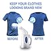 Amamba Portable Handheld Travel Garment Steamer 7-in-1 Powerful Multi Use: Clothes Wrinkle Remover-Clean-Sanitize-Refresh-Treat-Defrost. Perfect for Fabric/Home/Face/Facial/Mini Clothes Steamer, White