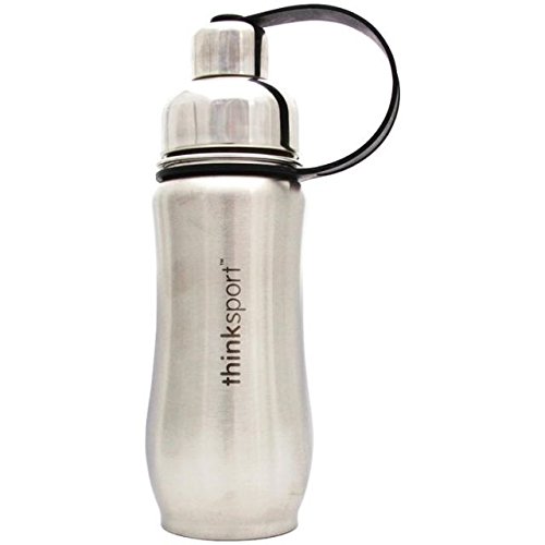 Thinksport Stainless Steel Sports Bottle, Silver (17 ounce) - Thumbnail 5
