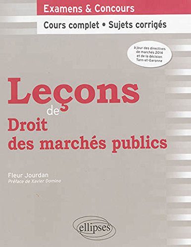 Leçons de droit des marchés publics