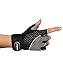 iiSPORT Womens Mens Weight Lifting Gloves with Wrist Wrap, Anti-Slip Padded Workout Gloves for Gym Bodybuilding Crossfit Cross Training Gloves - Gray M