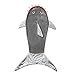 Todder Kids Shark Tail Blanket Fleece Children Mermaid Tail Style Winter Sleeping Bag for Boy Girl Birthday Gift Super Soft Grey Color 55.9 Inch