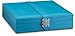 Glenor Co Earring Organizer, Classic 25 Section Jewelry Box/Case/Holder for Earrings, Rings, Necklaces, Jewelry, Cufflinks or Collections. 25 Small Compartments with Elegant Large Mirror, Blue