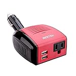 BESTEK 150W Power Inverter, DC 12V to 110V AC Car Inverter with 4.2A Dual USB Car Adapter