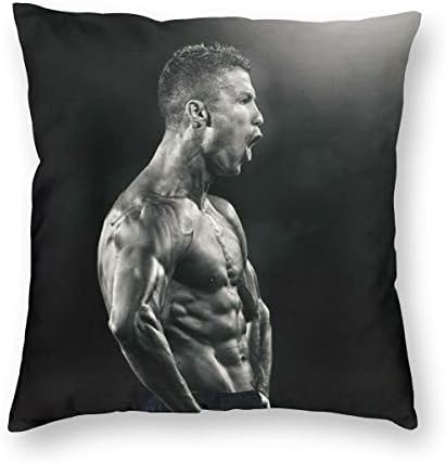 Greatest Football Player No.7 Jersey Throw Pillowcase Decorative Cushion Cover Square Bed Pillow Case Cover (24 x 24 inch) Twin Sides Print