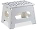 Folding Step Stool - The Lightweight Step Stool is Sturdy Enough to Support Adults and Safe Enough for Kids. Opens Easy with One Flip. Great for Kitchen, Bathroom, Bedroom, Kids or Adults. primary