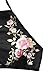SEASELFIE Women's High Neck Scalloped Swimsuits 2 Piece Halter Floral Bikini Bathing Suits with High Waisted Bottom