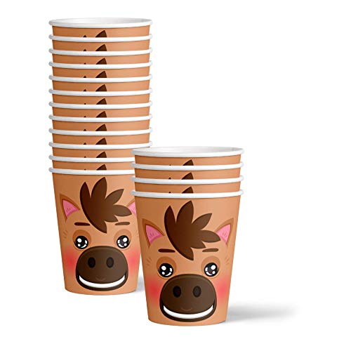 Horse Birthday Party Supplies Set Plates Napkins Cups Tableware Kit for 16