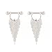 IrbingNii Nipple Rings Nipplerings Piercing Women Shields with Tassels Body Piercing Jewelry 14G Surgical Steel a Pair