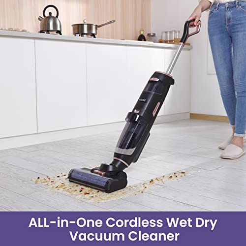 ILIFE W100 Cordless Wet Dry Vacuum Cleaner, Lightweight Hard Floors