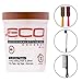 Eco Style Gel Coconut Oil, 32 Ounce (Including Double Sided Edge Control Hair Brush, Detangling Wide Tooth Comb & 2 pc Colorful Handle Nylon Bristles Brushes)