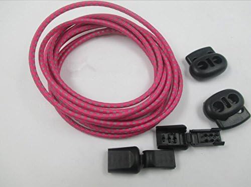 Blue Frogz 3m Reflective Rope Locking Shoelaces (Rose Red)