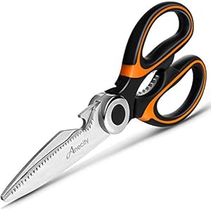 Heavy-Duty-Kitchen-Scissors-Sharp-Kitchen-Scissors-Multipurpose-Utility-Stainless-Steel-Scissor-Kitchen-Shears-for-Chicken-Poultry-Fish-Meat-Vegetables-Herbs-BBQ-Bones-Flowers-Nuts Anecity Heavy Duty Kitchen Scissors, Sharp Kitchen Scissors Multipurpose Utility Stainless Steel Scissor, Kitchen Shears…