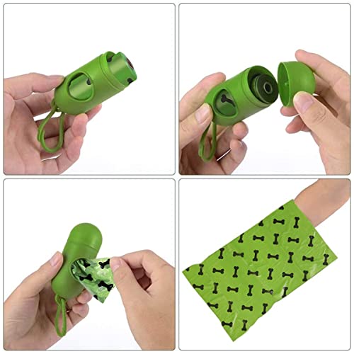 270 Bolsas para Perro - Bolsas Excremento de Perro Biodegradables, Prueba de Fugas y Fragante Bolsa para Popo Perro, 18 Rollos + 1 Dispensador