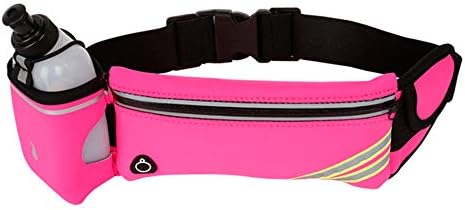 Belt Bag Running Belt Bumbag Running Pouch Belt for Men Women Rose red4-6 inch universal