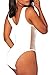 Pink Queen Women's Mesh Spice V-neck High Cut Padded One-piece Swimsuit Monokini