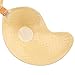 Adhesive Bras, Invisible Bra, Strapless Self Adhesive Reusable Padded Invisible Bra Backless Silicone Push-up Bras for Women (C, Beige)