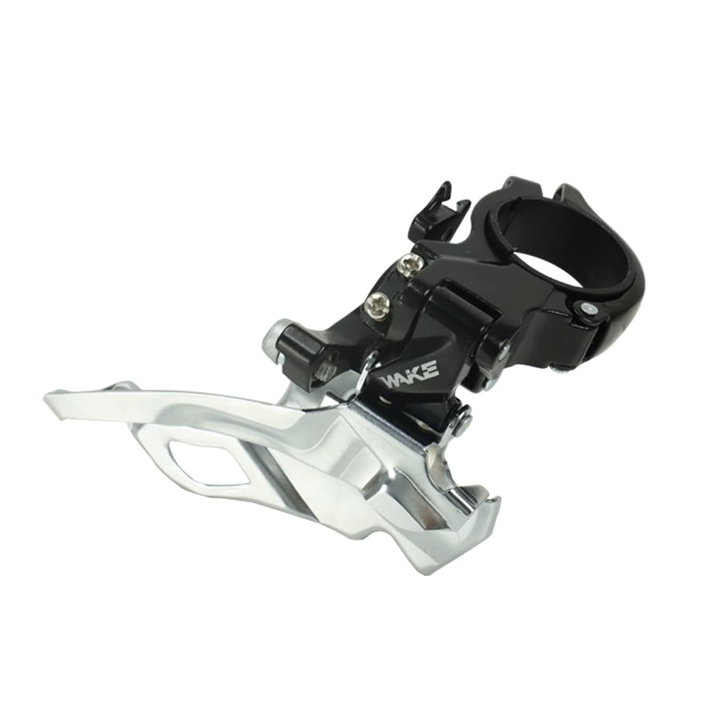 CYSKY Mountain Bike Front Dearilleur 3 Speed, Compatible with Top or Bottom Routing, Support 31.8mm/34.9mm Seat Tube Diameters for MTB Mountain Bicycle