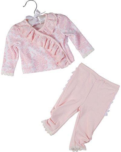 Laura Ashley Girls Girls  2Pc Shirt And Pants Set, 3-6M