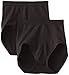 Bali womens Shaping Ultra Control Dfx204 2-pack shapewear briefs, Black/Black, Large US