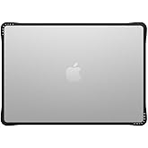 CASETiFY Impact MacBook Air 15" (M2-M4) Case [Cushioned Impact Corners/Scratch-Resistant/Anti-Slip Grip] - Clear Black