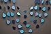 Ombre blue garland, Raindrop garland, Paper raindrops,Paper garland,Nursery decor,April showers,Spring shower, Raindrop baby shower