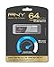 PNY 64GB USB 3.0 Flash Drive Elite Turbo Attache 3 (Five Pack) Model P-FD64GTBOP-GE Bundle with (2) Everything But Stromboli Lanyard