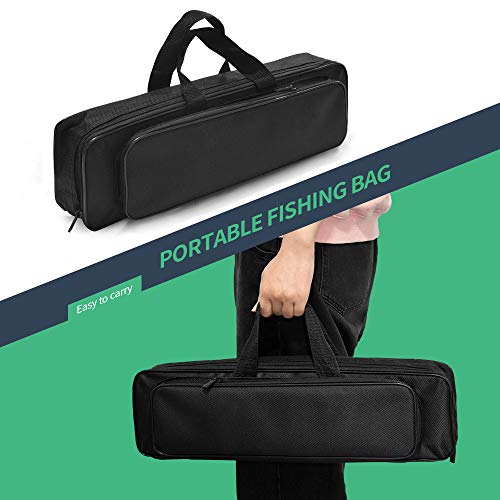 Outlife Kit De Pêche Complet Avec Canne à Pêche Télescopique Vapeur De Pêche Moulinet 100m Ligne De Pêche Set D’appâts Leurres De Pêche Luya Hameçons Sac De Rangement Pour Pêcher En Mer Lac