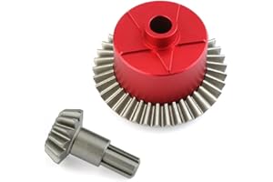 ZLIT Front Rear Differential Gear Case Set for ARRMA1/8,Metal Gear Differential Case for ARRMA 1/81/10 Granite Shengtang Katun Avenger RC Car Gear(Red)