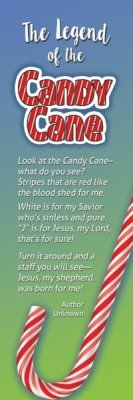 The Legend of The Candy Cane Christmas Bookmark (Pack of 25)