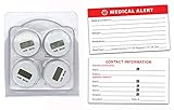 Medicine Bottle Add-On-Timer - Resets everytime you close your medication cap. (4)