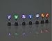Esonstyle LED Earrings Glowing Light up Ear Drop Pendant Stud Stainless Multi-color