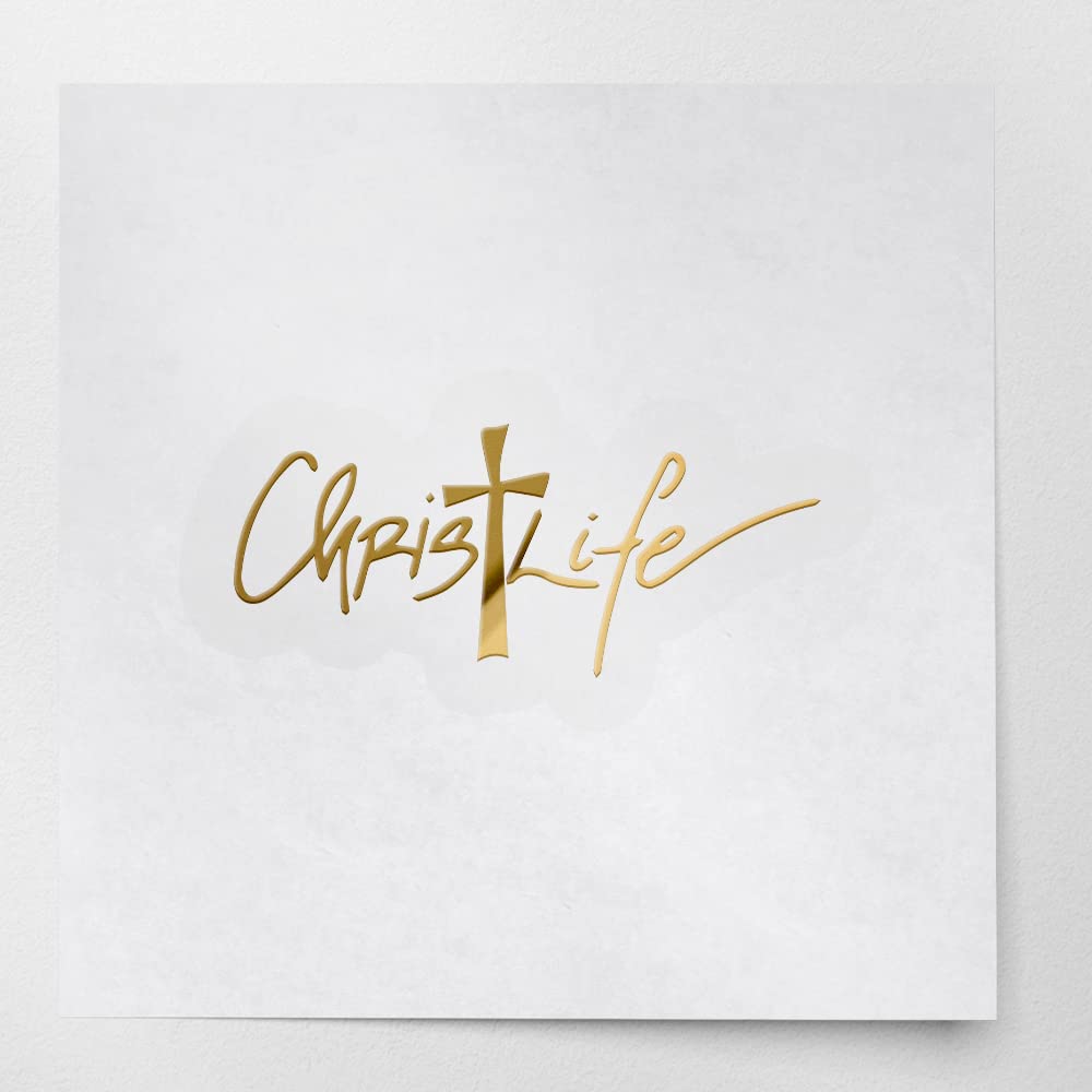 Decal Stickers Of Fancy Script Christ Life S
