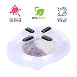 Magnetic Microwave Cover-Splatter Guard / Lid By CG Well-Being– Food Lid-Steam Vent For Stainless Steel Microwaves–Full Plate Coverage–Hover– Dishwasher Safe- Anti-Sputtering
