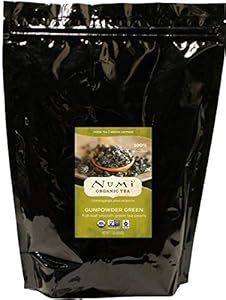 Image of Numi Organic Tea Gunpowder Green, 16 Ounce Pouch, Loose Leaf Tea (Packaging May Vary)