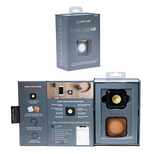 Lume Cube AIR Magnetic LED Light for Photo, Video, and Content Creation, Waterproof On-Camera LED for Sony, Canon, Nikon, Panasonic, Fuji, Smartphone, GoPro... - Thumbnail 5