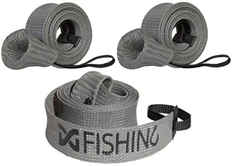 Dynogoods 釣り竿スリーブ 3パック キャスティングロッドプロテクター ロッドソックス ロッドカバー Pr365 Hr