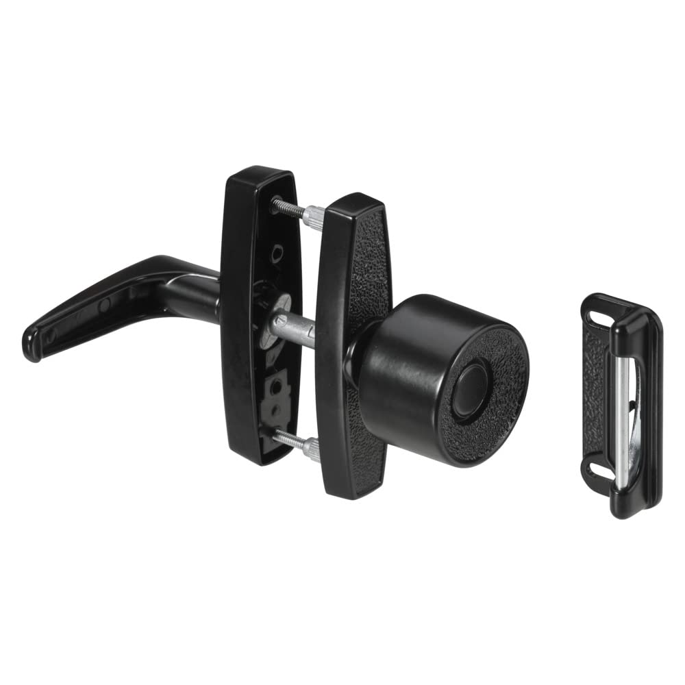 National Hardware V1307 1-1/2,1-3/4,3" Universal Knob Latch in Black