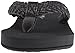 Cobian Women's Braided Bounce Charcoal Flip Flop 8