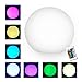 16'' LED Ball Light, Multi RGB Color Changing Light,YUMEITECH Wireless Floating Pool Light with Remote Control Rechargeable, Indoor Outdoor Night Light Living Garden Light Décor