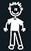 My Family Car Stick Figure Sticker Decal Father- F1