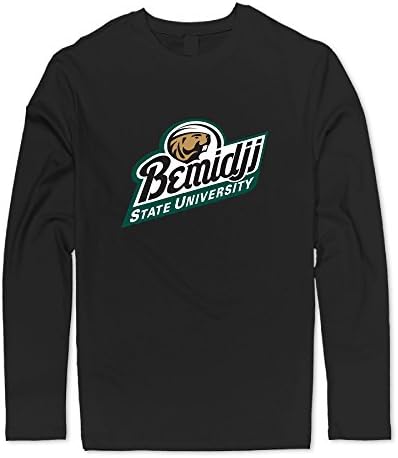Bemidji State University Beavers Fits Perfect Crew Neck Long Sleeve Shirts Men' Cool