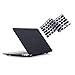 RUBAN Case for MacBook Air 13 Inch (Models: A1369 & A1466, Older Version 2010-2017 Release), Slim Snap On Hard Shell Protective Cover and Keyboard Cover, Black