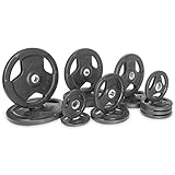 XMark Fitness XM-3377-BAL-255 Rubber Coated Olympic Plates
