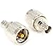 BNC to UHF Antenna Adapter - Female to Male PL259 RF Coaxial Connectors - Radio Adapter for CB, Ham, Scanner, SWL - Pack of 2