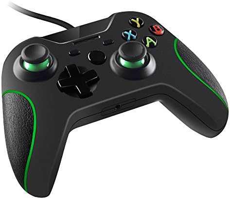 Wetoph Xbox One Controller GX13 Wired Joysticks with USB Gaming Controller for Xbox One/Xbox One X No Headset Audio Function（Third Party Product）-Black