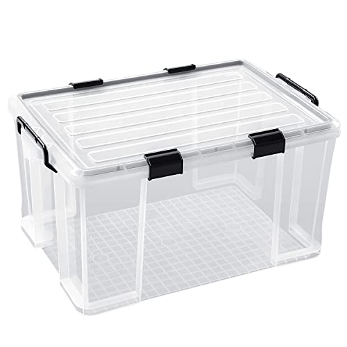3-Pack Storage Bins with Lids, 90QT/85L Heavy Duty