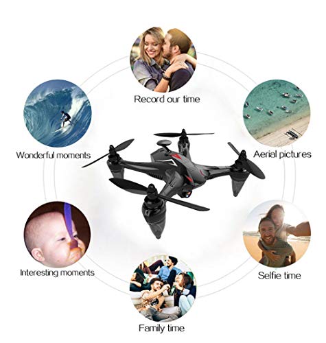 GPS-FPV-Foldable-Quadcopter-Drone-with-1080P-HD-Camera5G-WiFi-TransmissionBrushless-MotorGesturePoint-of-InterestAltitude-HoldAuto-HoverFollow-Me360Flips21-Mins-Flight-Time-Red