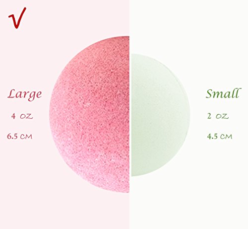 image for Bath Bombs Bubble Spa Gift Set - Large Lush Fizzy Round with Salt and 