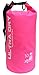 Ultra Dry Premium Waterproof Bag, Sack with phone dry bag and Long Adjustable Shoulder Strap Included (pink, 10 L)